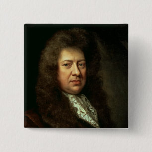 Samuel Pepys 2 Inch Square Button