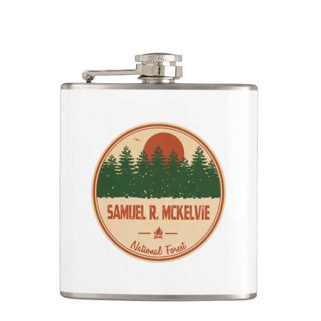 Samuel R. McKelvie National Forest Hip Flask (Front)