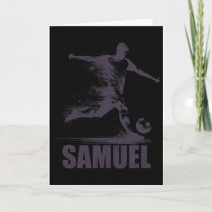 Samuel Soccer Boys Personalized First Name Samuel  Card