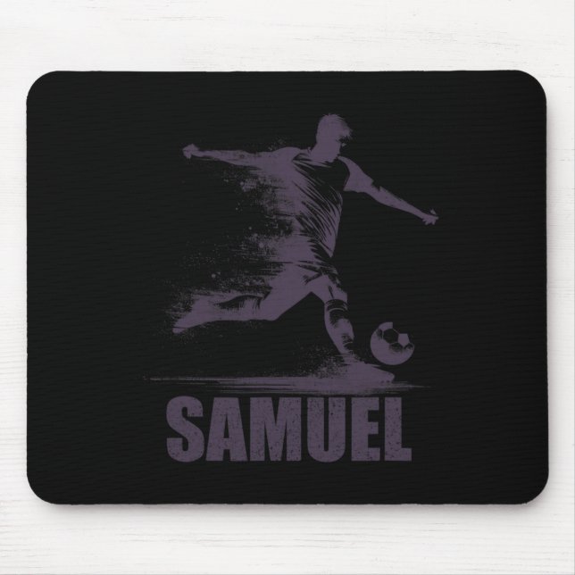 Samuel Soccer Boys Personalized First Name Samuel  Mouse Pad (Front)