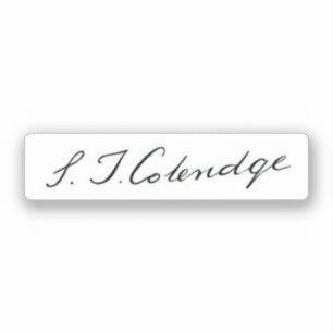 Samuel Taylor Coleridge signature