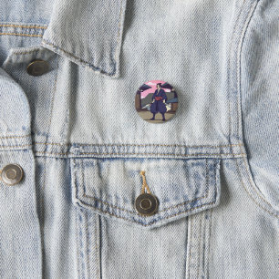 samurai 1 inch round button