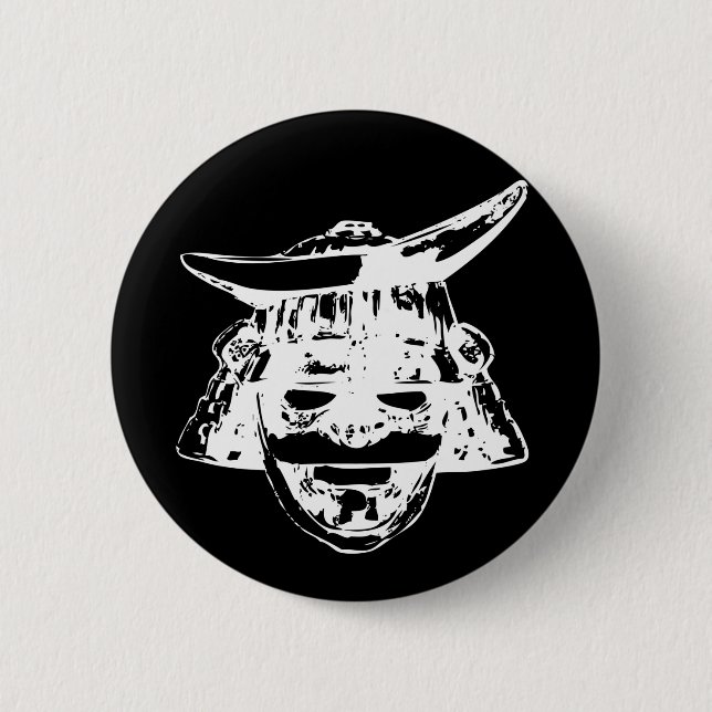 Samurai 2 Inch Round Button (Front)