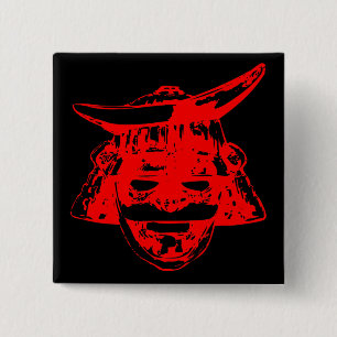 Samurai 2 Inch Square Button