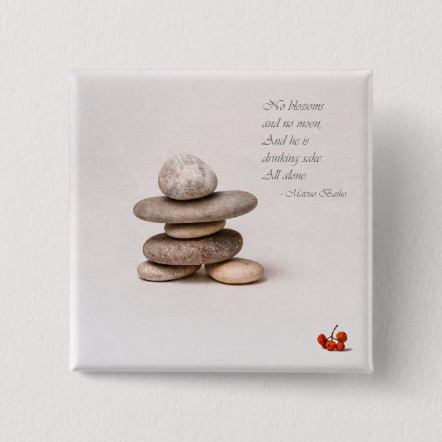 Samurai 2 Inch Square Button (Front)