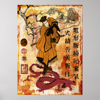 samurai and the dragon poster
