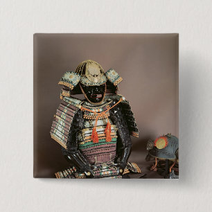 Samurai Armour, Muromachi Period c.1384 2 Inch Square Button