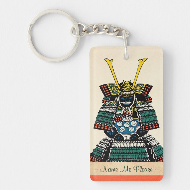 Samurai Armour Ō-yoroi japanese classic art tattoo Keychain (Front)