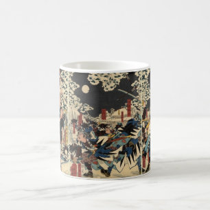 Samurai at war in the snow circa 1800's coffee mug