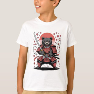 Samurai Bear Kids Basic T-Shirt