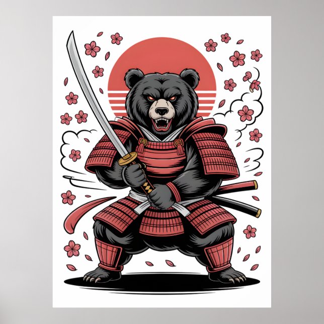 Samurai Bear  Poster (Front)
