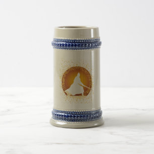 samurai beer stein