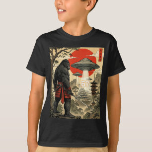 Samurai Bigfoot 67 Six Seven Meme Vintage Japanese T-Shirt