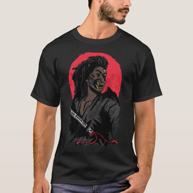Samurai Black Warrior T-Shirt (Front)