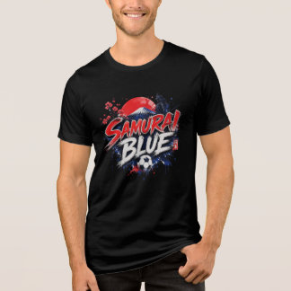 Samurai Blue - Japan Football Culture Tri-Blend Shirt