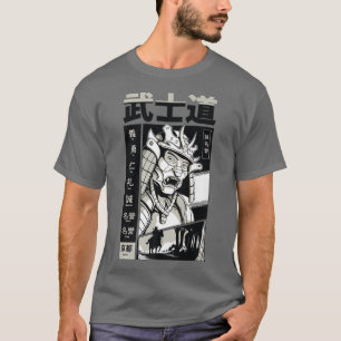 Samurai Bushido Comic Book Japanese Style Illustra T-Shirt