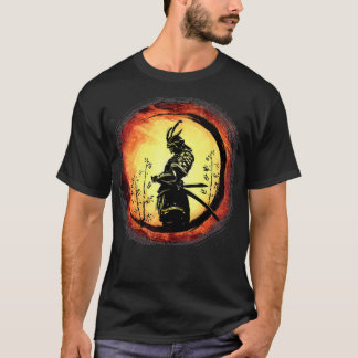 Samurai Bushido Japan Warrior Japanese Retro Art T-Shirt