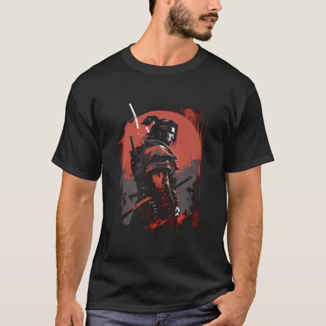Samurai Bushido Japan Warrior Japanese T-Shirt (Front)