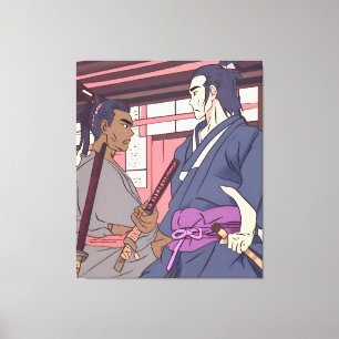 samurai canvas print