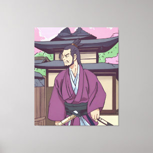 samurai canvas print