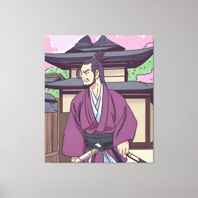 samurai canvas print (Front)