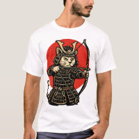 Samurai Cat Archer, Japanese Warrior Neko 