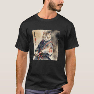 Samurai Cat Japanese Cat Warrior Art Graphic Cat A T-Shirt