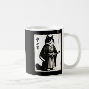 Samurai Cat Vintage Warrior Japanese Anime  Coffee Mug
