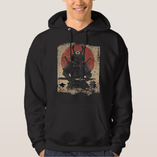 Samurai Cat Warrior Art Lovers  Hoodie