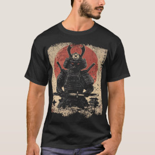 Samurai Cat Warrior Art Lovers T-Shirt