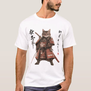 Samurai Cat Warrior T-Shirt