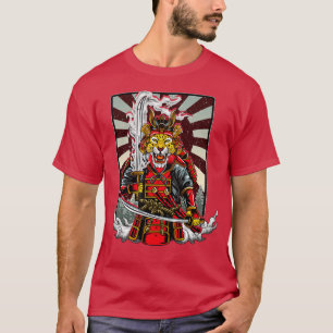 Samurai Cheetah Warrior Japan Japanese T-Shirt