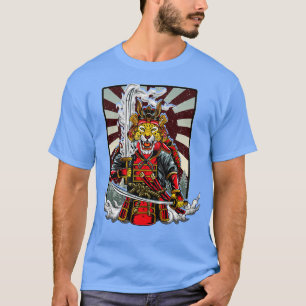 Samurai Cheetah Warrior Japan Japanese T-Shirt