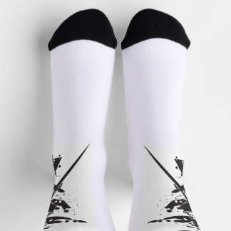 Samurai Crew Socks – Japanese Warrior Art with Kan