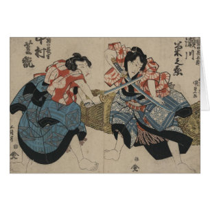 Samurai Crossing Swords circa 1825