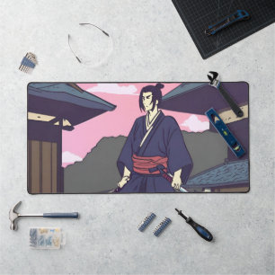 samurai desk mat