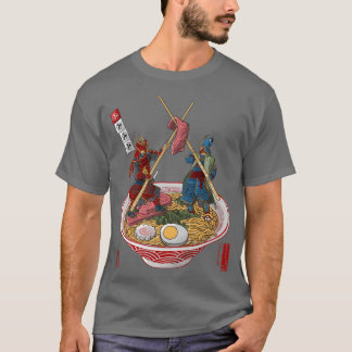 Samurai duel over Ramen Oversized T-Shirt
