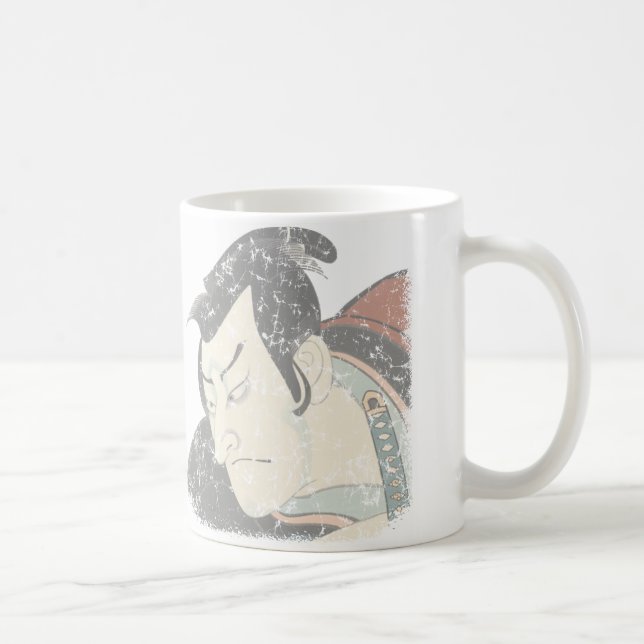 Samurai faded coffee mug (Right)