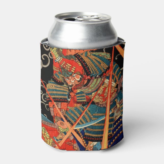 SAMURAI FIGHTING MONSTER CAN COOLER (Can Front)