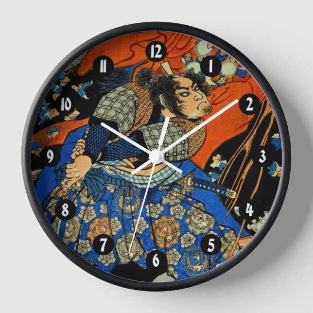 SAMURAI FIGHTING MONSTER CLOCK (Front)