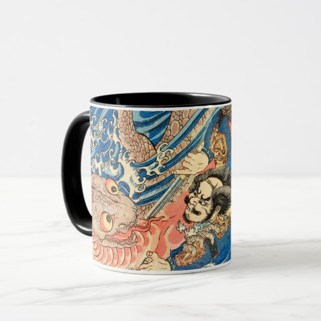 SAMURAI FIGHTING MONSTER MUG (Front Left)