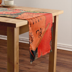 SAMURAI FIGHTING MONSTER SHORT TABLE RUNNER
