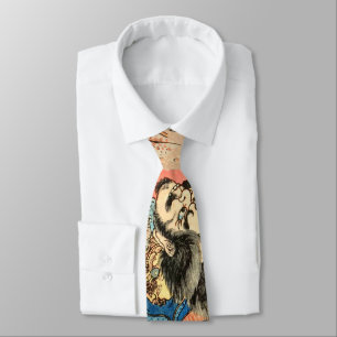 SAMURAI FIGHTING MONSTER TIE