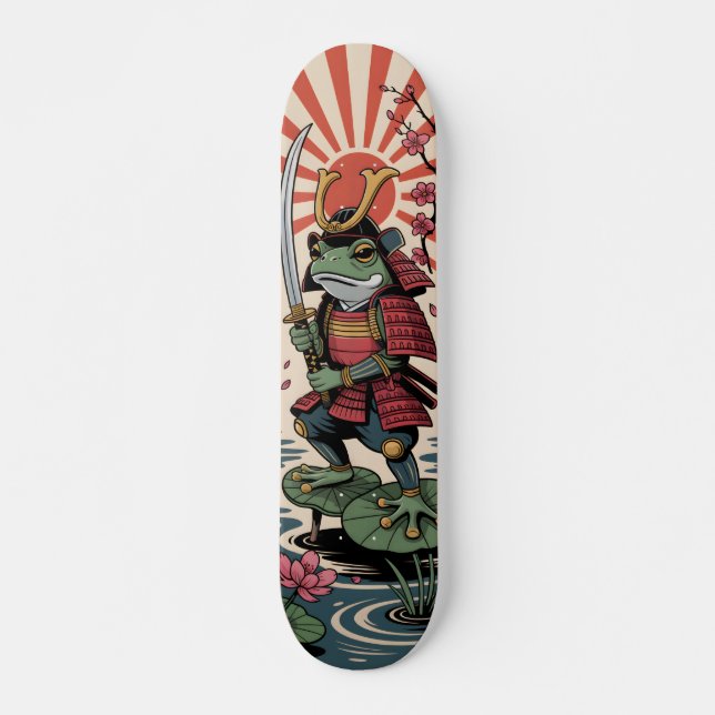 Samurai Frog guerrier Skateboard (Devant)