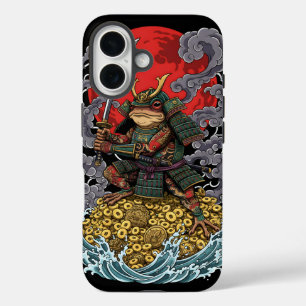 Samurai Frog of Fortune – Mythical Warrior Art iPhone 16 Case