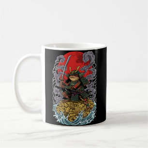 Samurai Frog of Fortune – Mythical Warrior Art Coffee Mug