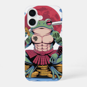 Samurai Frog Warrior art iPhone 16 Case