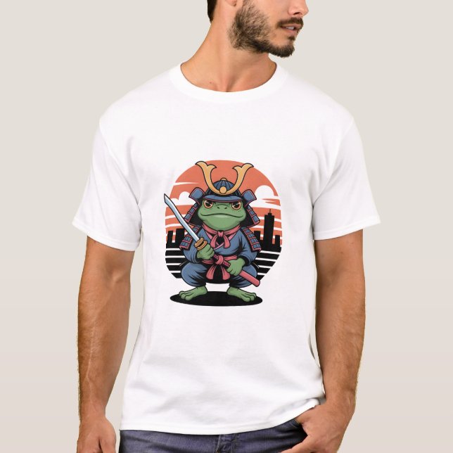 Samurai frog warrior T-Shirt (Front)