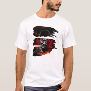 Samurai Fury - Warrior Bushido Japanese Art T-Shirt