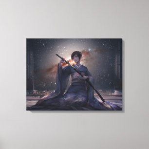Samurai Girl Canvas Print